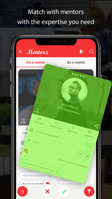 Emulate iPhone app Mentorz: Expand your horizons using MyAndroid