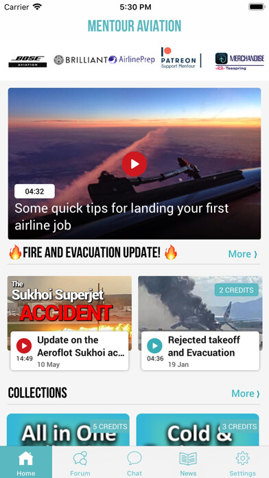 Emulate iPhone app Mentour Aviation using MyAndroid