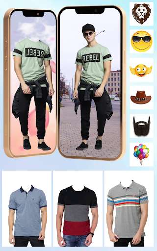 Emulate Android APK Men T Shirt Photo Suit Editor - Design T Shirt Emulate Android APK Men T Shirt Photo Suit Editor - Design T Shirt