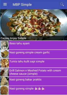 Emulate Android APK Menu Buka Puasa Simple Emulate Android APK Menu Buka Puasa Simple