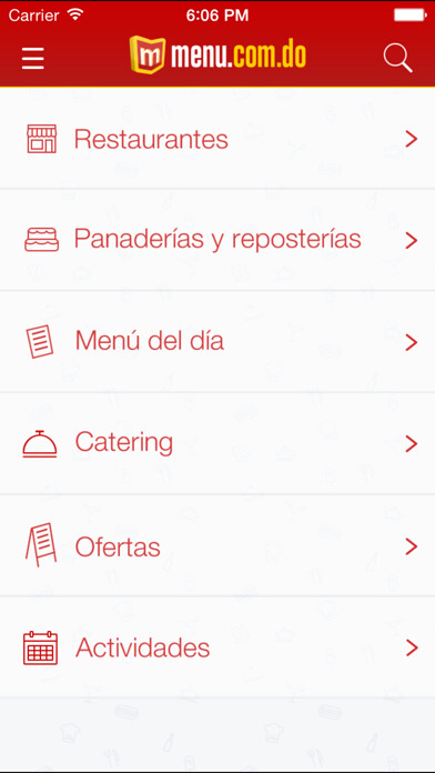 Emulate iPhone app Menucomdo using MyAndroid