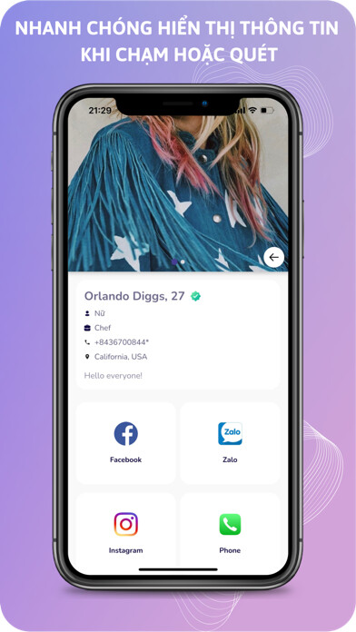 Emulate iPhone app MeNU - Connect Your Business using MyAndroid