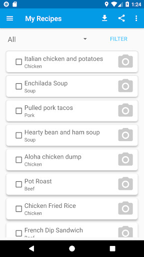 Emulate Menu Helper - Automatic Grocery List Generator from MyAndroid or run Menu Helper - Automatic Grocery List Generator using MyAndroid