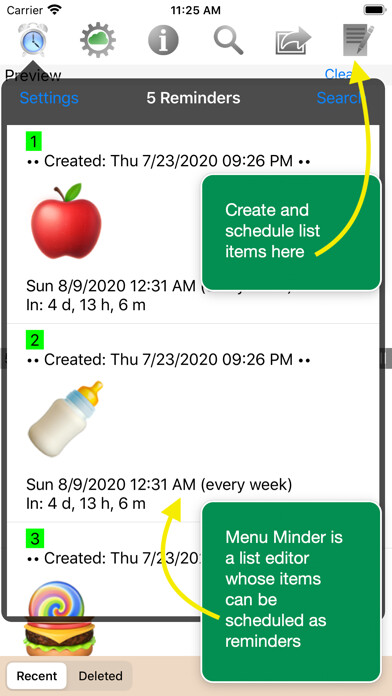 Emulate iPhone app Menu Minder - To Do Reminders using MyAndroid Emulate iPhone app Menu Minder - To Do Reminders using MyAndroid