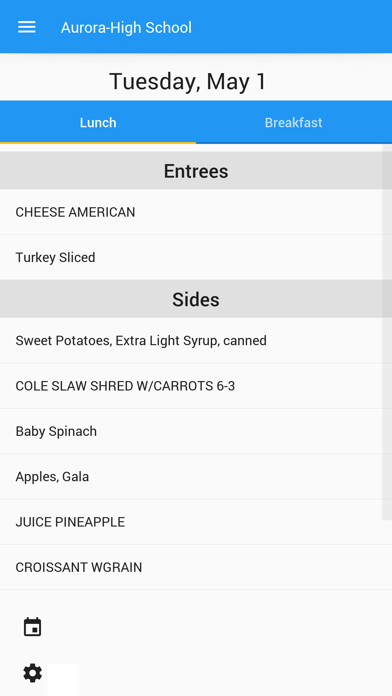 Emulate iPhone app Menus for Schools using MyAndroid Emulate iPhone app Menus for Schools using MyAndroid
