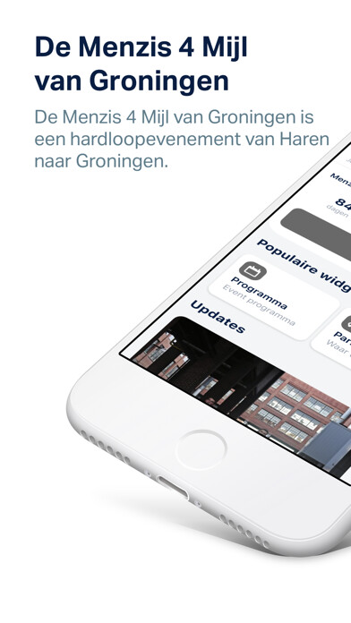 Emulate iPhone app Menzis 4 Mijl van Groningen using MyAndroid