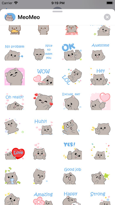 Emulate iPhone app Meo Meo Stickers using MyAndroid Emulate iPhone app Meo Meo Stickers using MyAndroid
