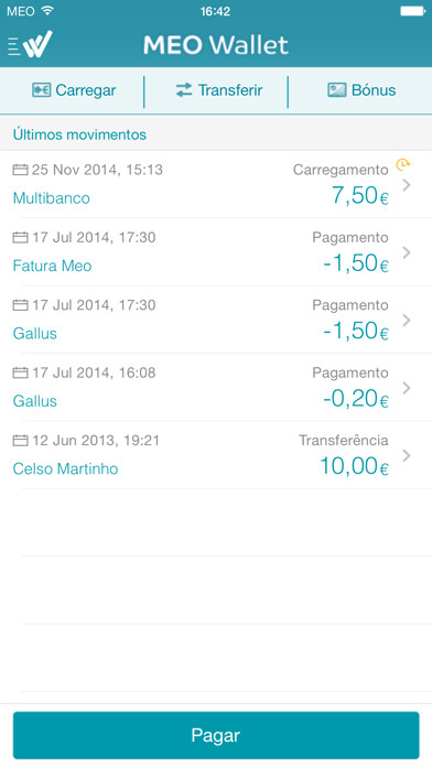 Emulate iPhone app MEO Wallet using MyAndroid