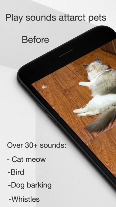 Emulate iPhone app MeowCam-Play sound attract pet using MyAndroid