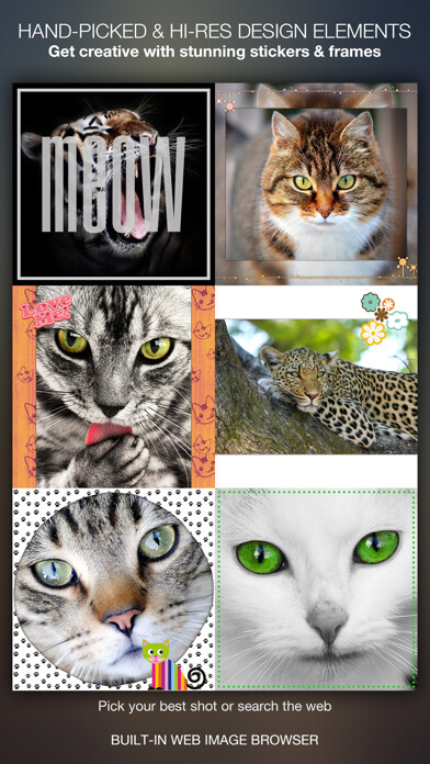 Emulate iPhone app Meow Pics – Photo frames & stickers for cats using MyAndroid Emulate iPhone app Meow Pics – Photo frames & stickers for cats using MyAndroid