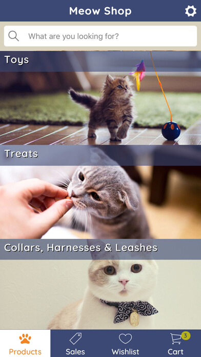 Emulate iPhone app Meow Shop using MyAndroid