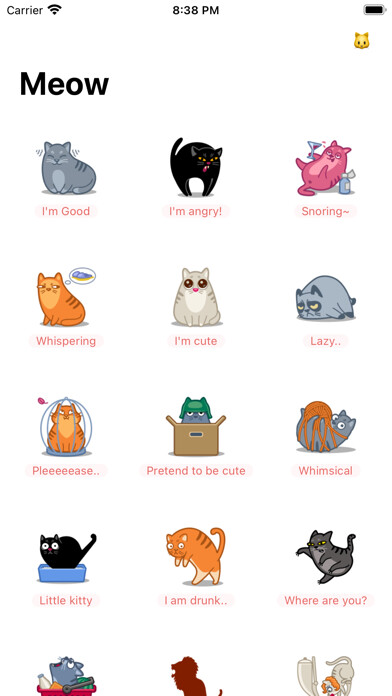 Emulate iPhone app Meow simulator using MyAndroid