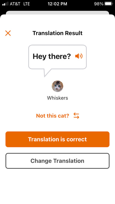Emulate iPhone app MeowTalk Cat Translator using MyAndroid