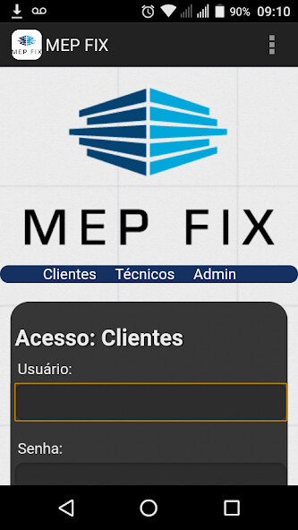 Run android online APK MEP FIX Soluções em Segurança  from MyAndroid or emulate MEP FIX Soluções em Segurança  using MyAndroid