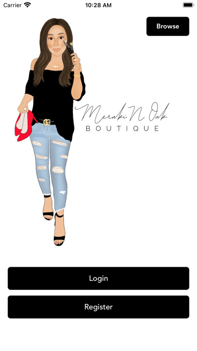 Emulate iPhone app Meraki N Oak Boutique using MyAndroid