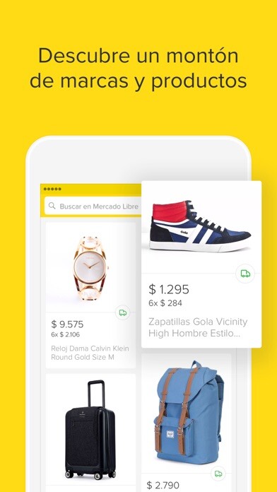 Emulate iPhone app Mercado Libre: Compras Online using MyAndroid