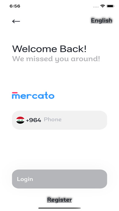 Emulate iPhone app Mercato b2b ميركاتو using MyAndroid