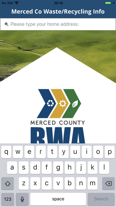 Emulate iPhone app Merced Co Waste/Recycling Info using MyAndroid