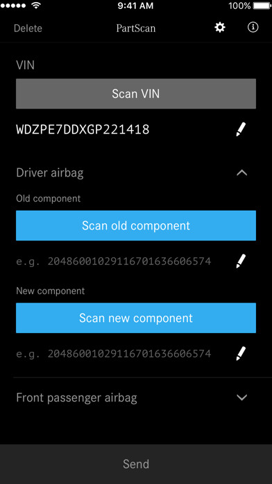 Emulate iPhone app Mercedes-Benz PartScan using MyAndroid Emulate iPhone app Mercedes-Benz PartScan using MyAndroid