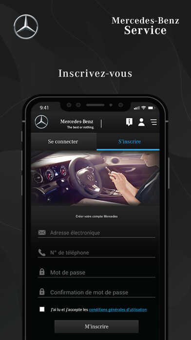 Emulate iPhone app Mercedes-Benz Service Maroc using MyAndroid