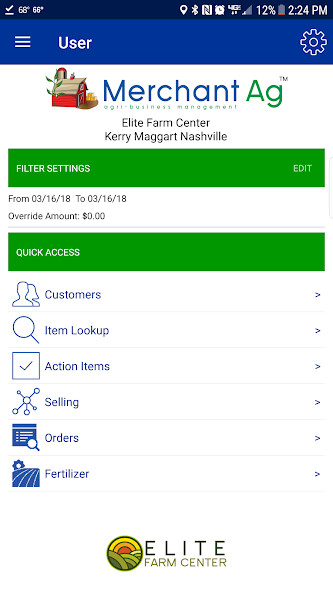 Emulate iPhone app Merchant Ag using MyAndroid
