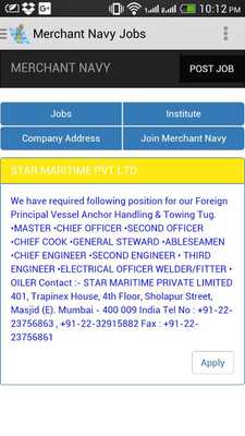 Emulate Android APK Merchant Navy Info Emulate Android APK Merchant Navy Info