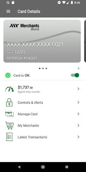 Run android online APK Merchants Bank Credit Card App from MyAndroid or emulate Merchants Bank Credit Card App using MyAndroid