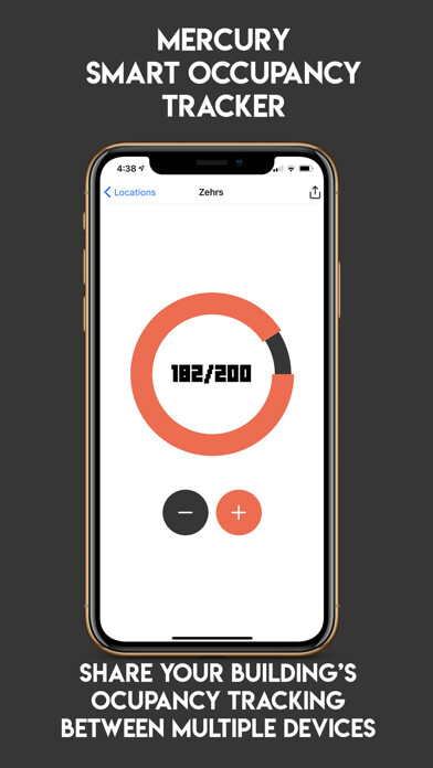 Emulate iPhone app Mercury Occupancy Tracker using MyAndroid