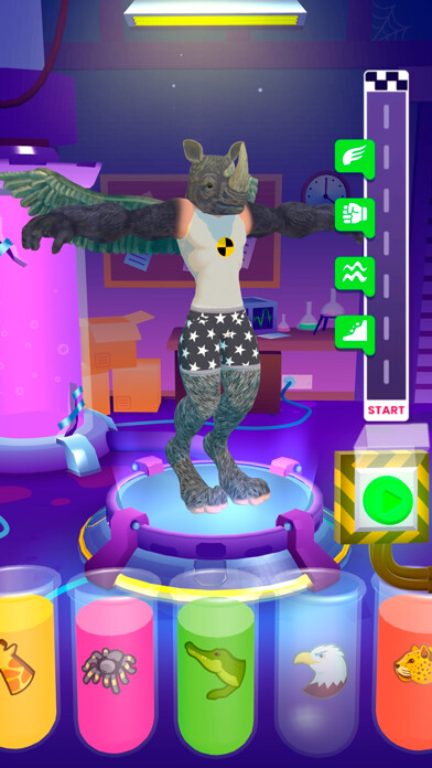 Emulate iPhone app Merge Animals 3D - Mutant race using MyAndroid Emulate iPhone app Merge Animals 3D - Mutant race using MyAndroid