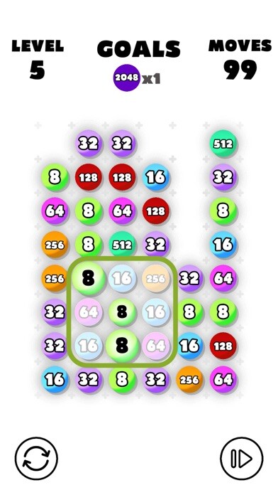 Emulate iPhone app Merge Ballz 2048 using MyAndroid Emulate iPhone app Merge Ballz 2048 using MyAndroid