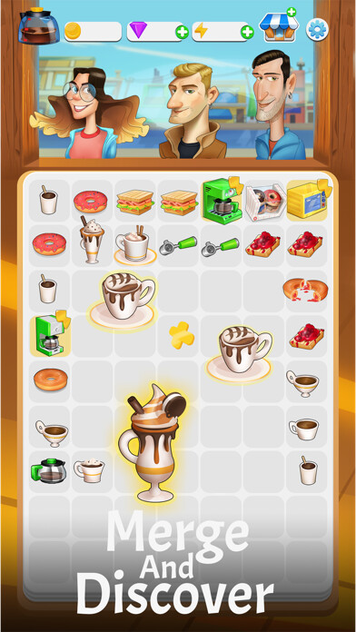 Emulate iPhone app Merge Barista: Café Decoration using MyAndroid Emulate iPhone app Merge Barista: Café Decoration using MyAndroid