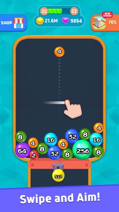 Emulate iPhone app Merge Blast 3D - 2048 Plus using MyAndroid