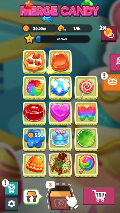 Emulate iPhone app Merge Candy - Idle Tycoon Game using MyAndroid Emulate iPhone app Merge Candy - Idle Tycoon Game using MyAndroid