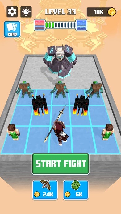 Emulate iPhone app Merge Craft - Dinosaur Battle using MyAndroid