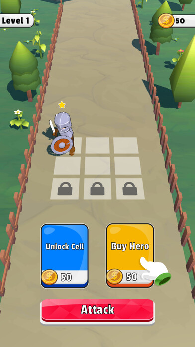 Emulate iPhone app Merge Heroes 3D using MyAndroid