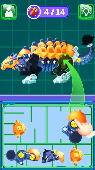 Emulate iPhone app Merge Machines - Puzzle using MyAndroid