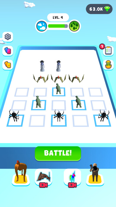 Emulate iPhone app Merge Master Giant Battle using MyAndroid