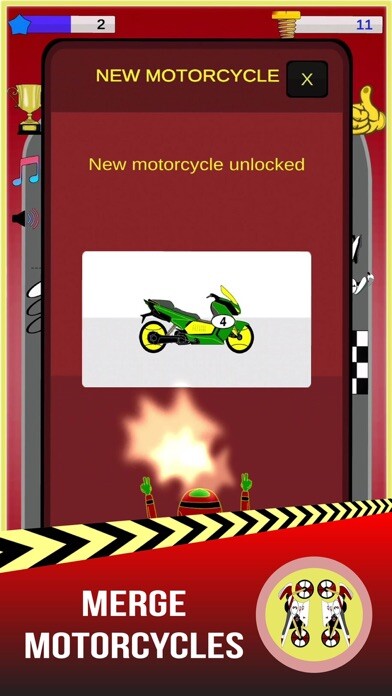 Emulate iPhone app Merge Motos: Bike idle-games using MyAndroid Emulate iPhone app Merge Motos: Bike idle-games using MyAndroid