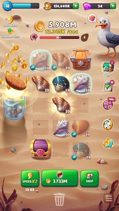 Emulate iPhone app Merge Shell using MyAndroid