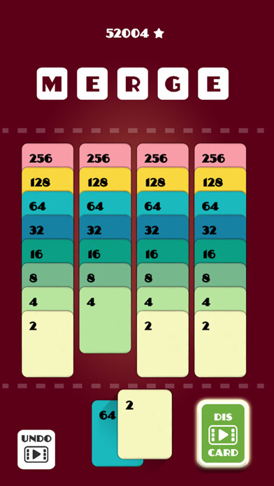 Emulate iPhone app Merge Solitaire - 2048 Puzzle using MyAndroid