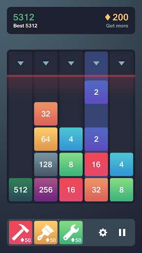 Run android online APK Mergetris - 2048 Dropping Block Puzzle from MyAndroid or emulate Mergetris - 2048 Dropping Block Puzzle using MyAndroid