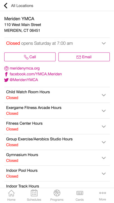 Emulate iPhone app Meriden YMCA using MyAndroid Emulate iPhone app Meriden YMCA using MyAndroid