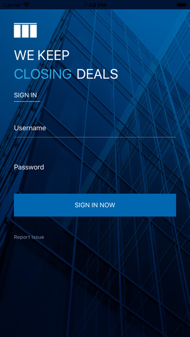 Emulate iPhone app Meridian Broker Mobile using MyAndroid