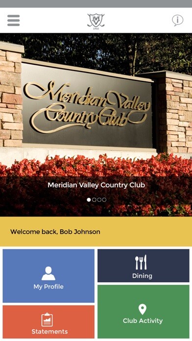 Emulate iPhone app Meridian Valley Country Club using MyAndroid