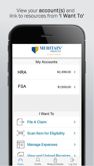 Emulate iPhone app Meritain Health CDHP FSA using MyAndroid Emulate iPhone app Meritain Health CDHP FSA using MyAndroid