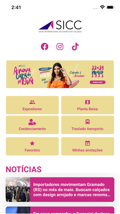 Emulate iPhone app Merkator Feiras e Eventos using MyAndroid