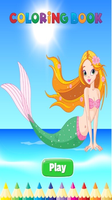 Emulate iPhone app Mermaid Beach Coloring Book - Activties For Kid using MyAndroid Emulate iPhone app Mermaid Beach Coloring Book - Activties For Kid using MyAndroid