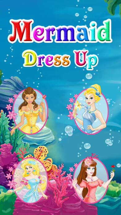 Emulate iPhone app Mermaid Dress Up for Kids using MyAndroid