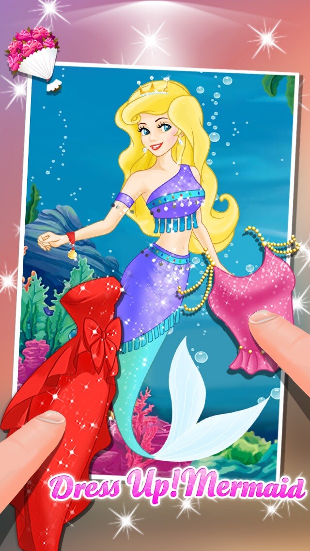 Emulate iPhone app Mermaid - Dress Up! using MyAndroid