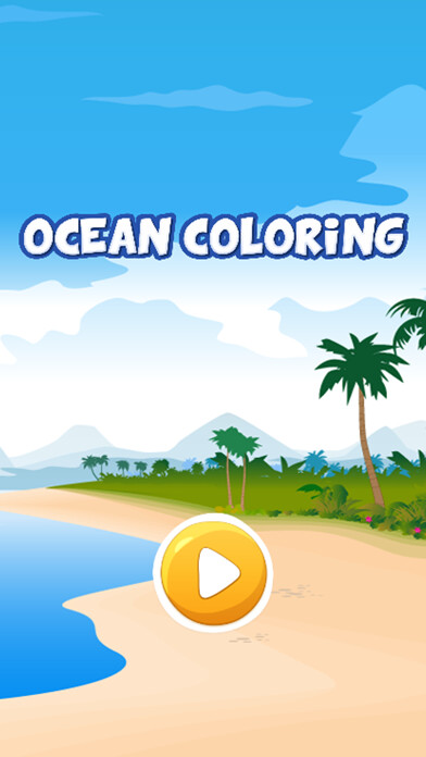 Emulate iPhone app Mermaid in ocean coloring book for kids games using MyAndroid